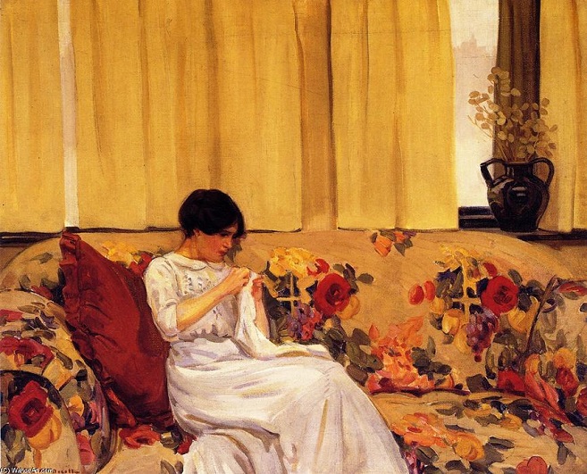 Helen Galloway Mcnicoll The Chintz Sofa